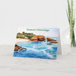LA JOLLA COVE, LA JOLLA, CALIFORNIA HOLIDAY CARD