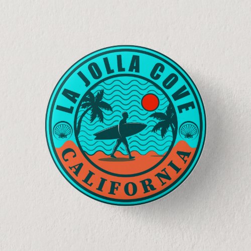La Jolla Cove San Diego California Souvenirs  Button