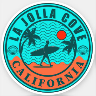 La Jolla Cove San Diego California Souvenirs Sticker