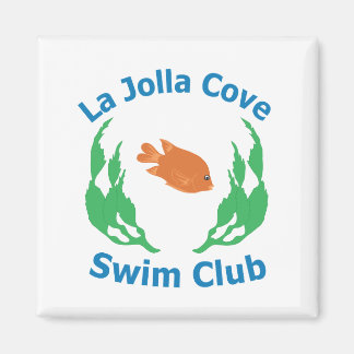 La Jolla Cove Swim Club Logo Magnet