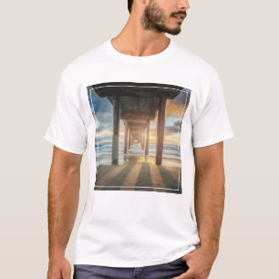 La Jolla, Scripps'S Pier At Sunset San Diego T-Shirt