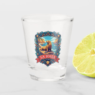 La Jolla Sea Lion California Travel Shot Glass