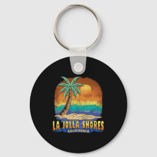La Jolla Shores California Vintage Distressed Souv Keychain