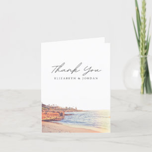 La Jolla Sunset Blank Thank You Card