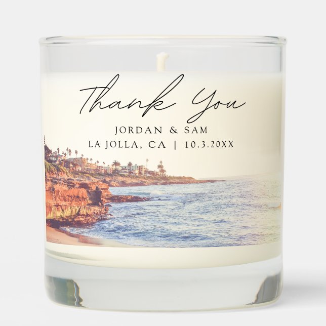 La Jolla Thank You Gift Scented Candle (Front)