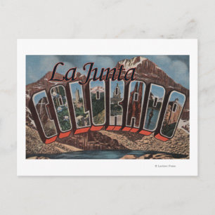 La Junta, Colorado - Large Letter Scenes Postcard