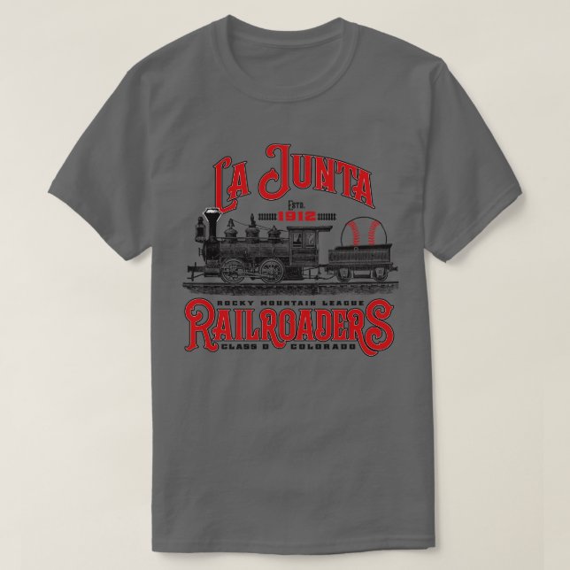 La Junta Railroaders T-Shirt (Design Front)