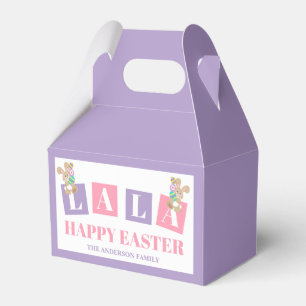 La La Easter Bunny Favor Boxes