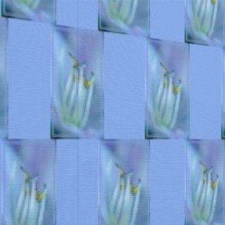 La La Land Floral Close Up Photograph Pattern Blue