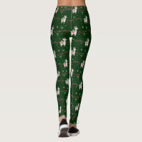 Christmas Llama Fa la la Llama Holiday Leggings