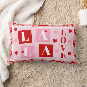 La La Love Valentine’s Day Lumbar Pillow
