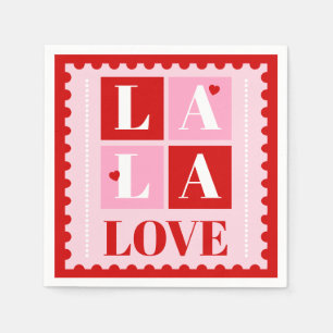 La La Love Valentine’s Day Napkins