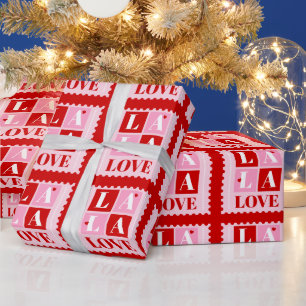 La La Love Valentine’s Day Wrapping Paper