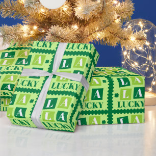 La La Lucky St. Patrick’s Day Wrapping Paper