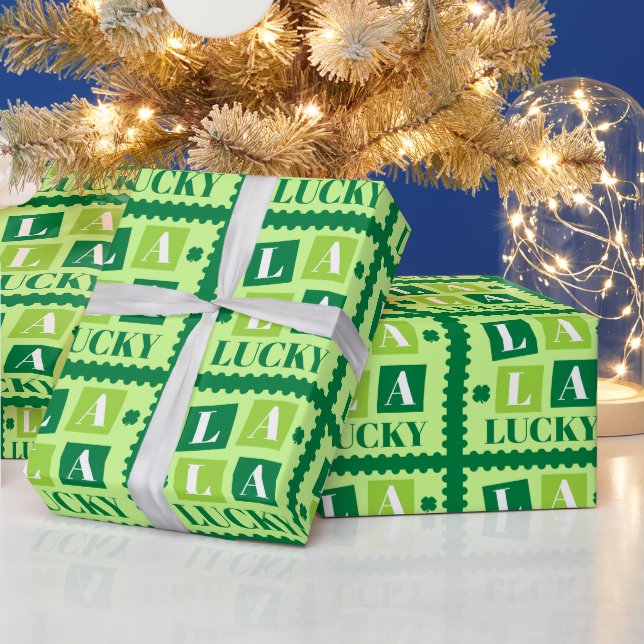 La La Lucky St. Patrick’s Day Wrapping Paper (Holidays)