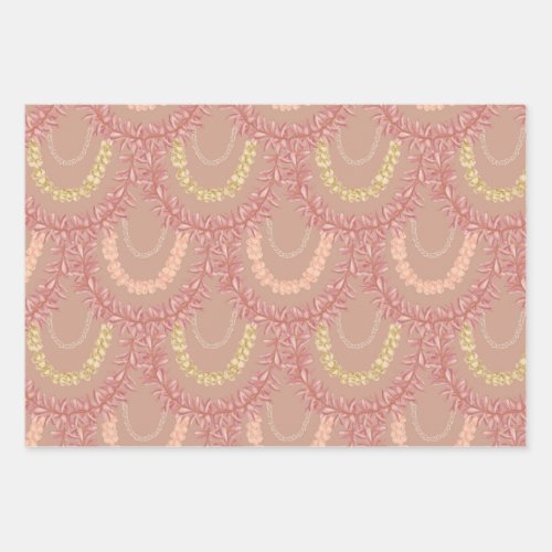 Lā Lei Plumeria by Wander With Aloha Wrapping Paper Sheets