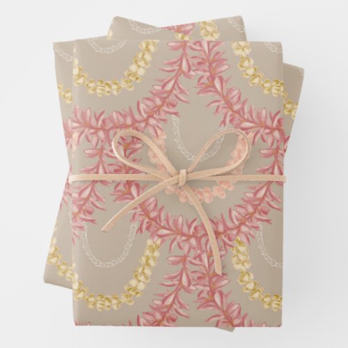 Lā Lei _ Sand by Wander With Aloha Wrapping Paper Sheets