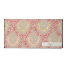 Lā Lei - Sand, Personalized Desk Mat
