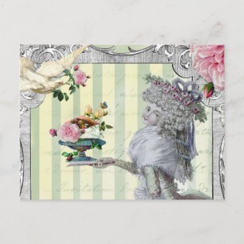 La Lettre D’amour Detail Postcard by WickedlyLovely at Zazzle
