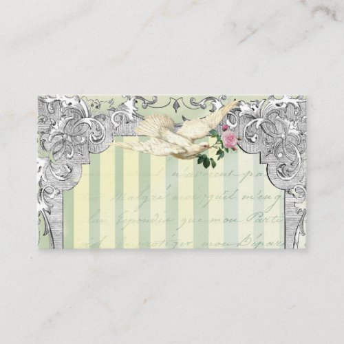 La Lettre Dâ€™amour Dove Place Card Business Card