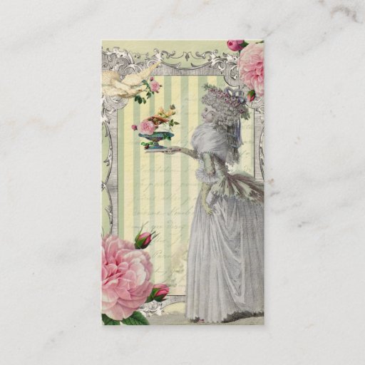 Customizable La Lettre Dâ€™amour ivory Business Cards