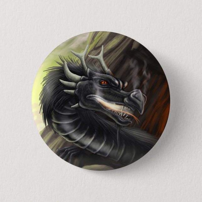 La lignée des dragons : M6 Pinback Button (Front)