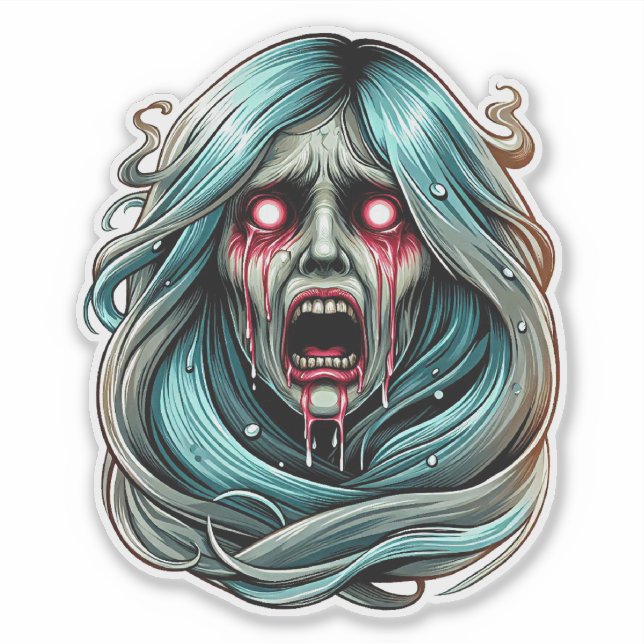 La Llorona weeping ghost Spirit Mexican Folklore  Sticker (Front)
