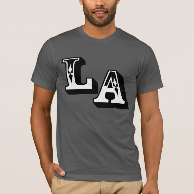 •°♥§LA Logo Stylish Bella Canvas Basic Tee§♥°• T-Shirt (Front)