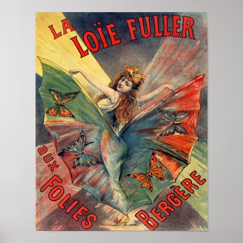 La Loie Fuller aux Folies Bergere Poster