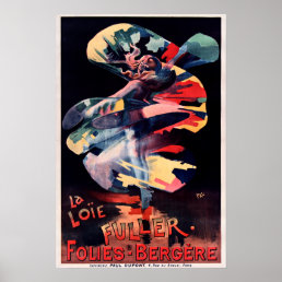 LA LOIE FULLER Folies Bergere Paris Theatre Dance Poster