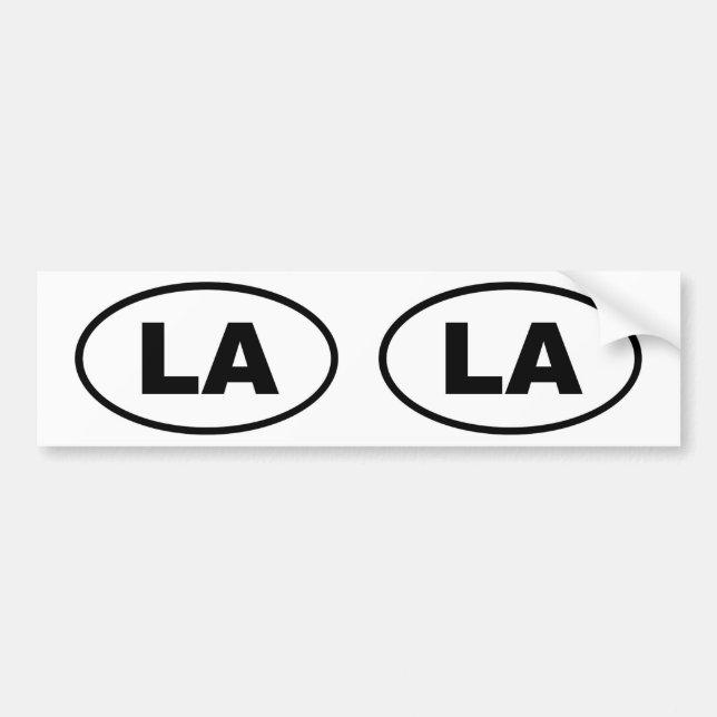 LA Los Angeles Bumper Sticker (Front)