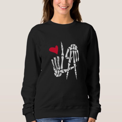 La Los Angeles California Skeleton Hand Travel Vac Sweatshirt
