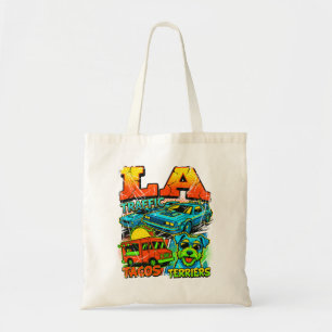 La Los Angeles Traffic Tacos And Terriers Tote Bag