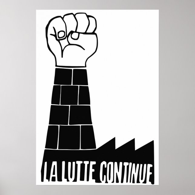 La lutte continue poster (Front)