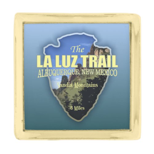 La Luz Trail arrowhead Gold Finish Lapel Pin