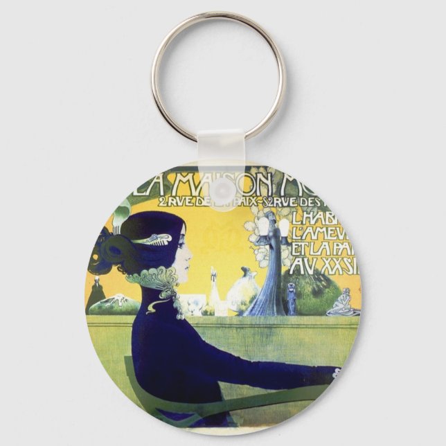 La Maison Moderne Art Noveau Keychain (Front)
