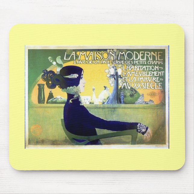 La Maison Moderne Art Noveau Mouse Pad (Front)