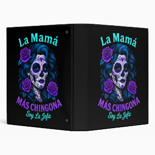 La Mamá Más Chingona Funny Spanish Mom 3 Ring Binder