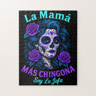 La Mamá Más Chingona Funny Spanish Mom Jigsaw Puzzle