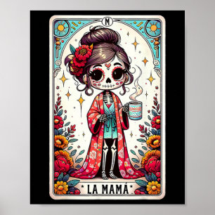 La Mamá Tarot Card Funny Mexican Mom Spanish Mothe Poster
