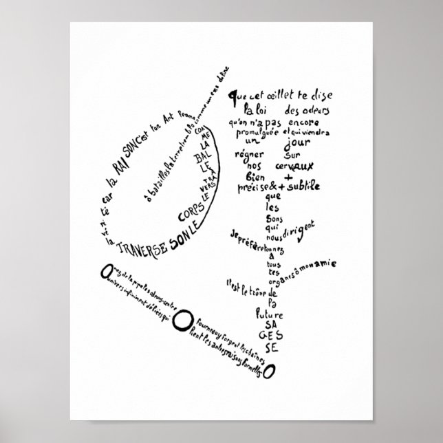 La Mandoline, l’œillet et le bambou, Apollinaire  Poster (Front)