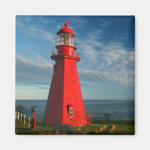 La Martre Lighthouse Matane On The Gaspe Magnet