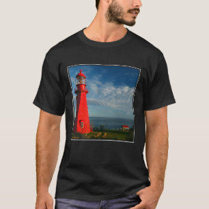 La Martre Lighthouse   Matane On The Gaspe T-Shirt