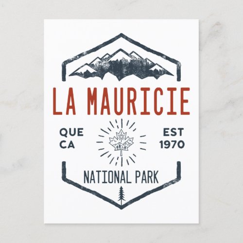 La Mauricie National Park Canada Distressed Postcard