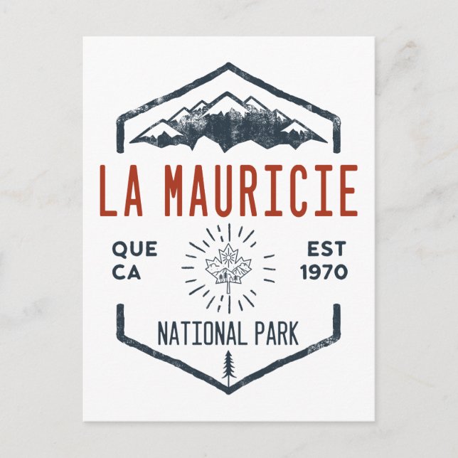 La Mauricie National Park Canada Distressed Postcard (Front)