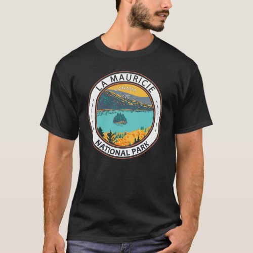 La Mauricie National Park Travel Art Vintage Badge T_Shirt