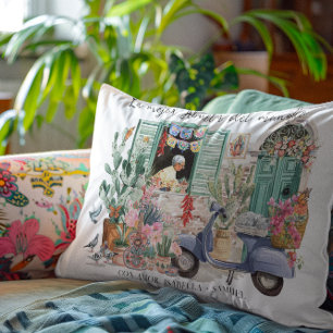 La Mejor Abuela del Mundo Personalized Accent Pillow