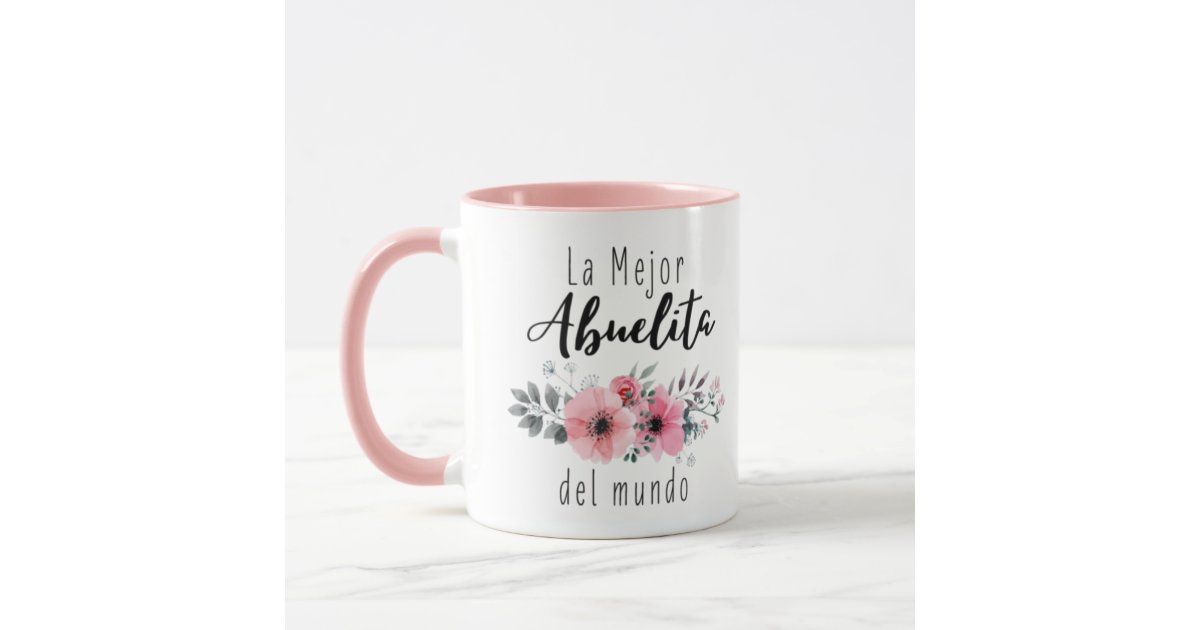 La Mejor Abuela Del Mundo Mug, Personalized Mother Gift, Spanish