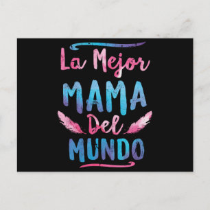 La Mejor Mama Del Mundo Mom Mothers Day Postcard