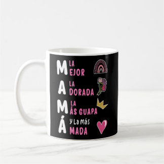 La Mejor Mama Del Mundo Spanish Mother'S Day Flora Coffee Mug